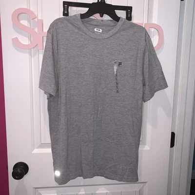 Mens Fila Sport Large Heather Grey Short Sleeve Light Weight T Shirt - Image 1 of 4