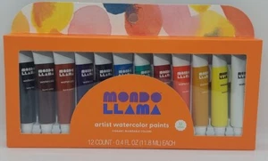 Watercolor Paint Tubes NEW - by Mondo Llama - 12ct - Picture 1 of 9