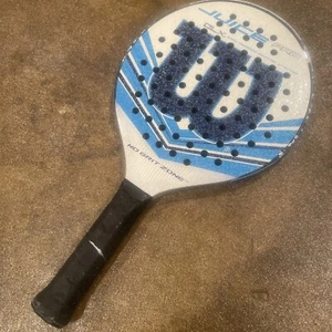 Wilson Juice Lite Platform Tennis Paddle No Grit Zone Blue White - Picture 1 of 10