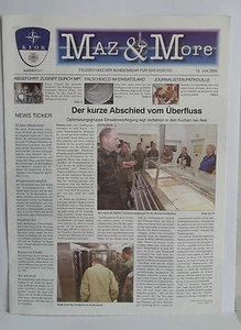 R23> MAZ & MORE FELDZEITUNG DER BUNDESWEHR FUR DAS KOSOVO N.317 JUNI 2005 - Picture 1 of 1