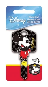Hillman 87625 latón #KW1/KW10 Mickey Mouse llave en blanco de una sola cara (Paquete de 5) - Imagen 1 de 1