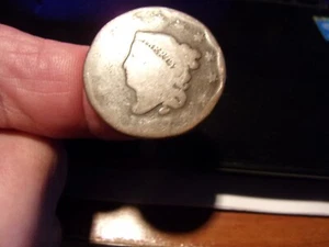 Centavo grande antiguo de colección con cabeza de corona de Estados Unidos - 1817 - usado - daños - $7 s/h - Imagen 1 de 2