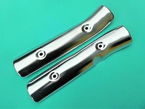 HONDA CB400A HONDAMATIC - NEW QUALITY HEAT SHIELDS SET - RARE ITEMS - Picture 1 of 3