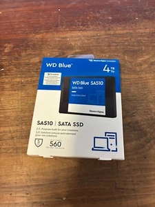 Western Digital 4TB WD Blue SA510 SATA Internal SSD - WDS400T3B0A-00C7K0 - Afbeelding 1 van 2
