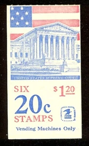 US BK139 MNH 1982 $1.20 Booklet Flag over Supreme Court Plate #1 @Face - Picture 1 of 2