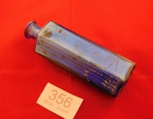 Giftflasche Antik Colbolt Blau Ref 356 (VERSANDKOSTENFREI UK) - Bild 1 von 3