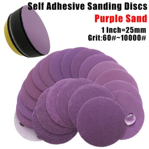 1 Inch=25mm Wet and Dry Sanding Discs Sandpaper Hook And Loop Pads Grit 60-10000 - Picture 1 of 29
