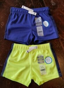 3 months Carters baby boy shorts Blue Florescent Yellow NWT RTL $24.00