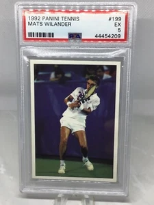 1992 Panini Top Tennis #199 Tappetini Wilander PSA 5 (Top Pop, Pop 2) - Foto 1 di 2