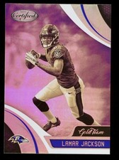 2018 Panini Certified Gold Team Rookie Lamar Jackson Ravens Card No #GT-LAJ
