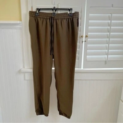 Express NWT Dark Olive Green Mid Rise Ankle Joggers Women’s Size Medium - Image 1 of 4