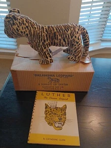 Luther The Leopard Oklahoma Leopard Stuffed Animal And Book 1950 Catherine Clark - Picture 1 of 12