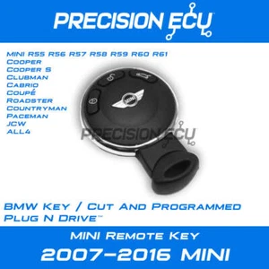 MINI R55 R56 R57 R58 R59 R60 R61 2007-2016 llave remota/corte y programado - Imagen 1 de 2