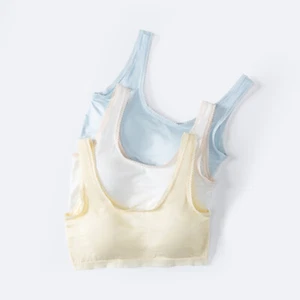 3-Pack Girls Sports Seamless Racerback Training Bralettes with Removable Padding - Picture 1 of 14