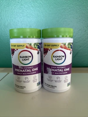 Multivitamínico diario prenatal Rainbow Light de alta potencia 150 comprimidos - 2x Foto 1 de 3