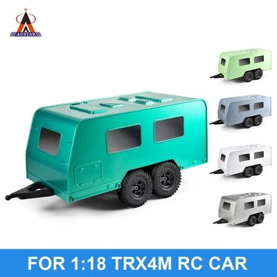 AUSTAR Travel Camper Trailer RV Vehicle Simulation Car for 1/18 TRX4M Upgrade - Image 1 of 4