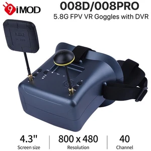 9IMOD 5.8G FPV Goggles 008D 008DPRO 40CH 4.3inch w/ DVR 800x480 For Racing Drone - Picture 1 of 25