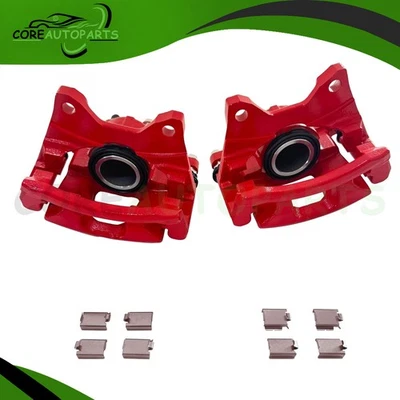 For 08-17 Dodge Nitro Jeep Liberty Wrangler Upgrade Red Rear Disc Brake Calipers - Изображение 1 из 4