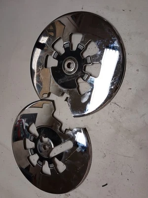 Yamaha Virago XV1100 chrome front brake rotor covers Fits 1986-1999 - Image 1 of 3
