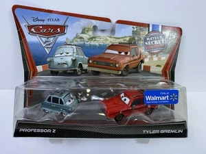 Neu im Karton Disney Pixar Cars 2 Maters Secret Mission Professor Z & Tyler Gremlin Set  - Bild 1 von 8
