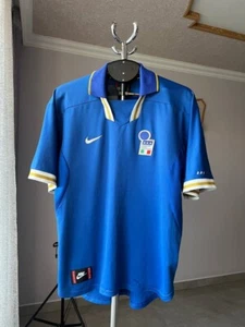 CAMISETA DE FUTBOL LOCAL ITALIA 1996 1997 ITALIA CAMISETA NIKE VINTAGE PARA HOMBRE - Imagen 1 de 16