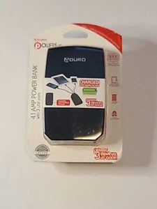 Aduro Portable Power Bank 3 USB Ports 11000MAH Capacity Black Gray Case 4.1 AMP - Photo 1 sur 2