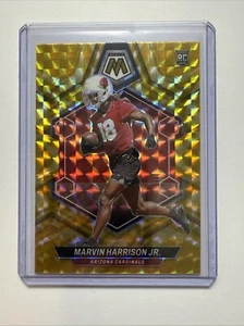 2024 Panini NFL Mosaic Marvin Harrison Jr. Rookie Yellow Reactive Prizm RC #304 - Bild 1 von 4