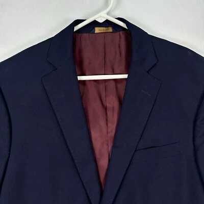 Brooks Brothers Brooksgate Regent Blazer Men 42R Navy Sport Coat Vitale Barberis - Image 1 of 4