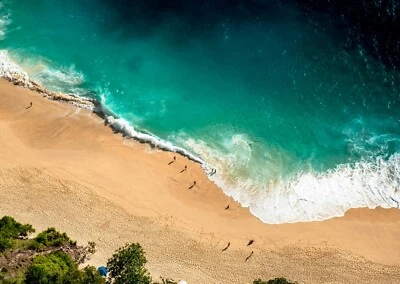 NEW BEAUTIFUL AERIAL BEACH POSTER PREMIUM WALL ART PRINT SIZE A5-A1 - Image 1 of 4