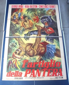 L'artiglio Della Pantera 1948 Italian Oversized Movie Poster -78x55 B17-43-2 - Picture 1 of 12