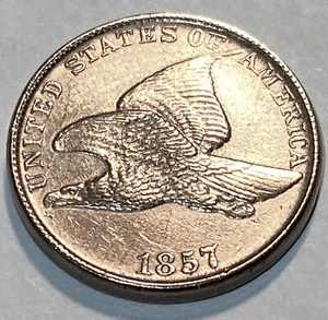1857 Flying Eagle Cent * Penny * Gem BU * #2 - Picture 1 of 2