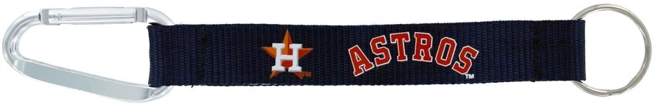 Brand New MLB 8" Houston Astros Keychain CARABINER LANYARD - Image 1 of 1