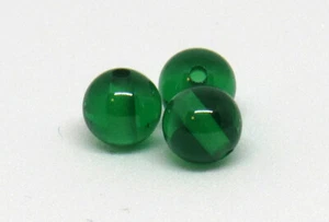 Green Sapphire Ball 6mm with 1mm Hole, Bead, Sphere, Corundum, Synthetic, Polish - Picture 1 of 4