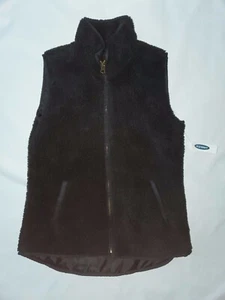 Old Navy Women Black Vest Warm Fuzzy Comfortable Brand New With Tags - Picture 1 of 3