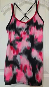 C9 by Champion Size Large Top Womens Pink Black Gray Tank Athletic Fitted. EUC - Picture 1 of 7