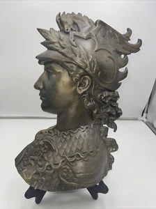 Large Vintage Cast Aluminum Classical Roman Greek God Wall Plaque Minerva Athena - Picture 1 of 12