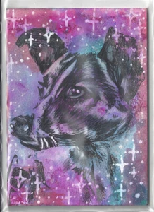2018 Viceroy Cards Space Series 2 Sketch Card by Laura Martin of Dog - Bild 1 von 3