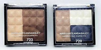 Lote de 2 nuevos tríos de sombras de ojos Mary-Kate & Ashley lujosos (723) y dinámicos (729) Foto 1 de 4