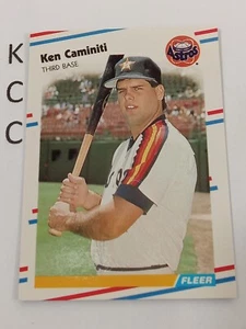 1988 Fleer MLB #441 Ken Caminiti Houston Astros - Picture 1 of 2