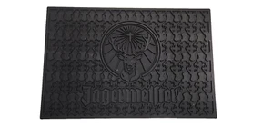 F Jagermeister Black Deer Head Logo Rubber Bar Mat Large 18 X 12 New - Picture 1 of 2