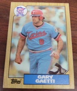 1987 Topps - #710 Gary Gaetti Near Mint Factory Defect Mistake Grading Candidate - Picture 1 of 14