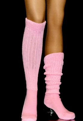 Slouch Over Calf Knee Socks Pick Color Hooters Uniform Flaw Run Walk Ski Gym - Image 1 of 4