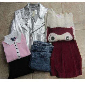 Girls Youth Size Large or 10/12 Clothing Bundle FOREVER 21 ZARA JUSTICE - Picture 1 of 8