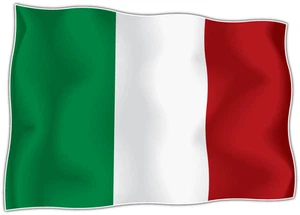 Italy Country Flag Car Bumper Window Mirror Sticker Decal 5"X4" - Picture 1 of 1