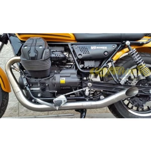 Scarico 2in2 MASS Hot Rod MOTO GUZZI V9 BOBBER/ROAMER con catalizzatore ECE - Picture 1 of 6
