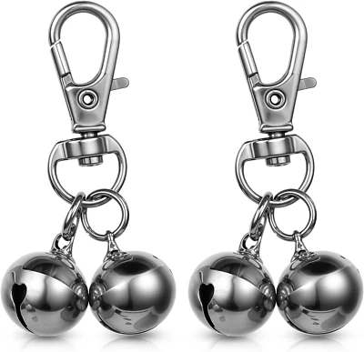 Dog Collar Bell 2 Strings in 4 Pieces Pet Bells for Collar Loud Brass Cat Bells - Image 1 of 4