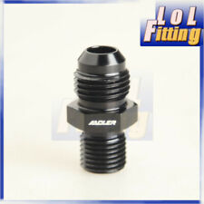AN-6 AN6 Black Flare To M12 x 1.25  Metric Straight Hose Fitting Adapter