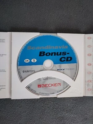 CD Navigation BECKER Traffic Pro & DTM DÄNEMARK SCHWEDEN 2002 Version 6.0 - Bild 1 von 2