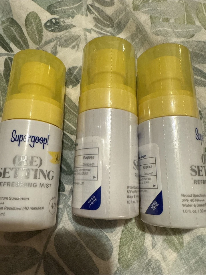 Protetor solar Supergoop Resetting Refreshing Mist FPS 40 contagem 3 1 oz (total de 3 oz) - Imagem 1 de 1
