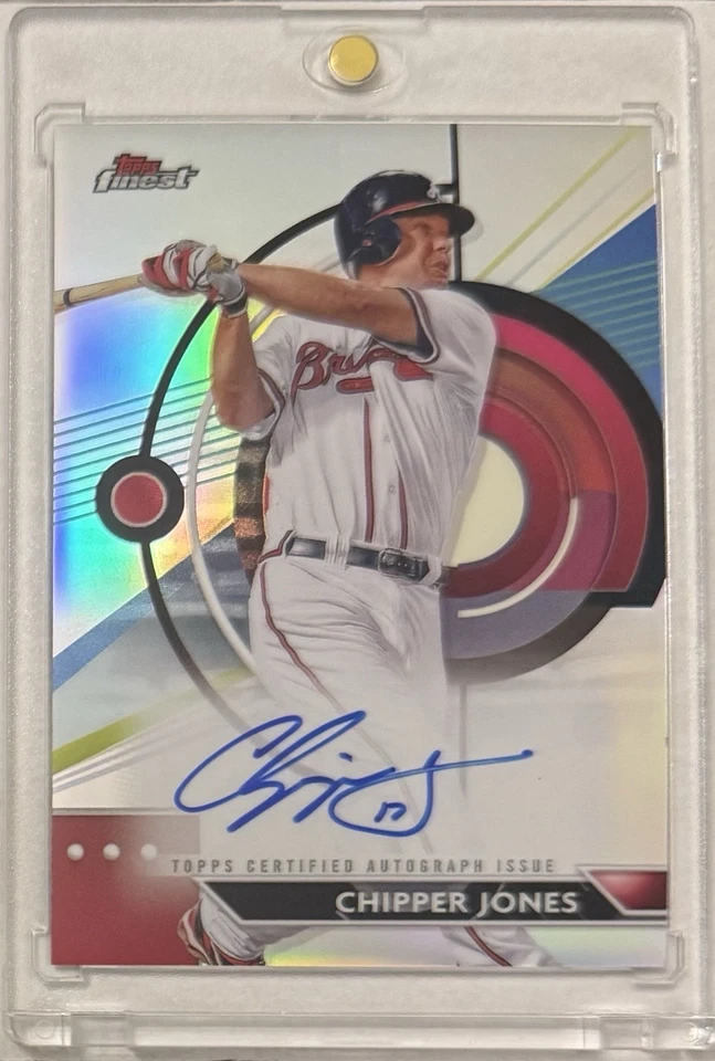 2023 Topps Finest Chipper Jones Auto Certified Autograph Baseball Card FA-CJ - Image 1 of 2